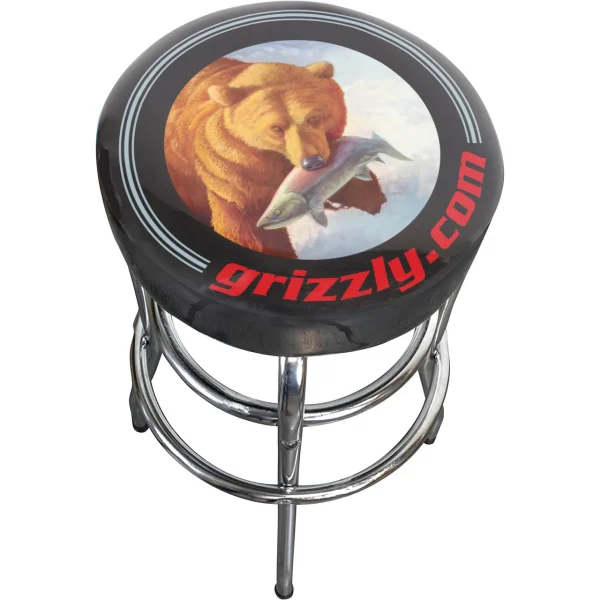 Grizzly Industrial Shop Stool - Black (T32203)