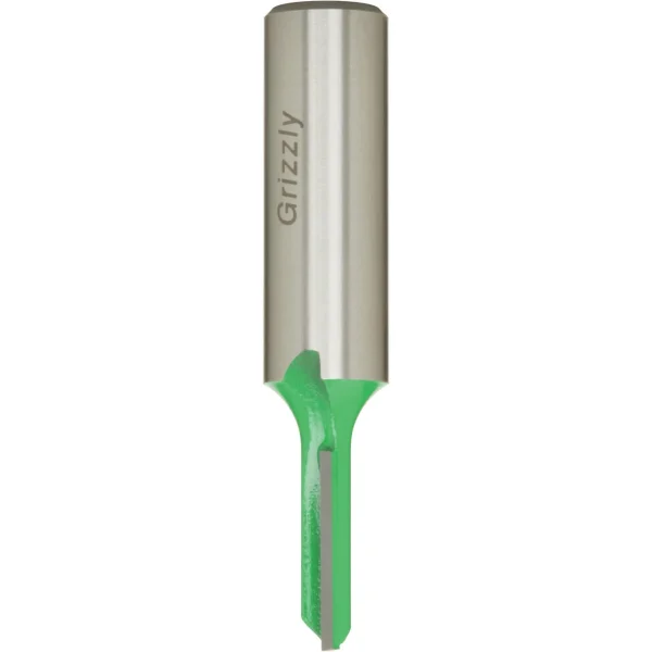 Grizzly Industrial Single Fluted Straight Bit, 1/2" Shank (C1465, C1466)