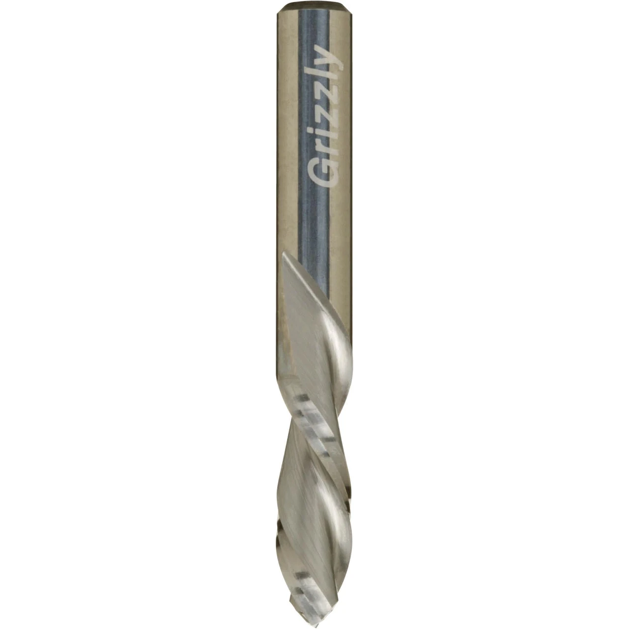 Grizzly Industrial Solid Carbide Spiral Downcut Bit, 1/4" Shank, 1/4" Dia. (C1696) — product image 2