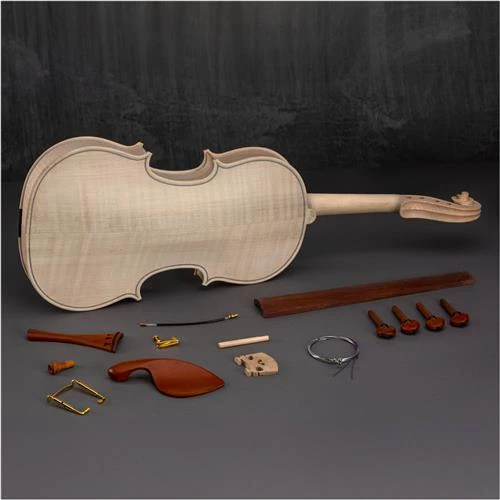 Grizzly Industrial Solid Fiddleback Maple with Spruce Front Violin Kit (T33957) — product image 2