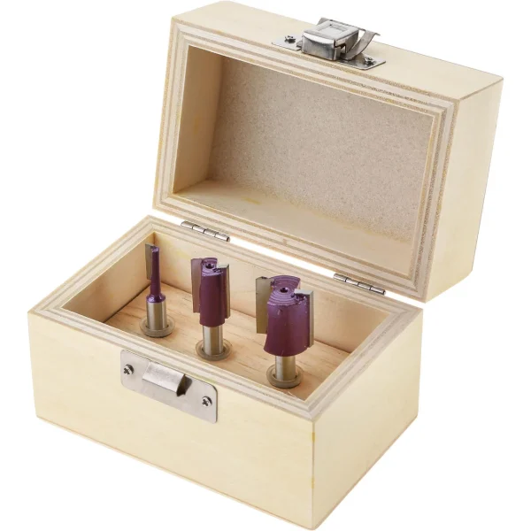 Grizzly Industrial Straight Plywood Router Bits 3 Piece Set (H5558, H5559)