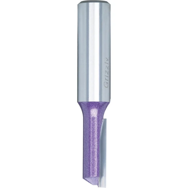 Grizzly Industrial Super-Duty Single Fluted Straight Bit, 1/2" Shank, 3/8" Dia. (C1515Z)
