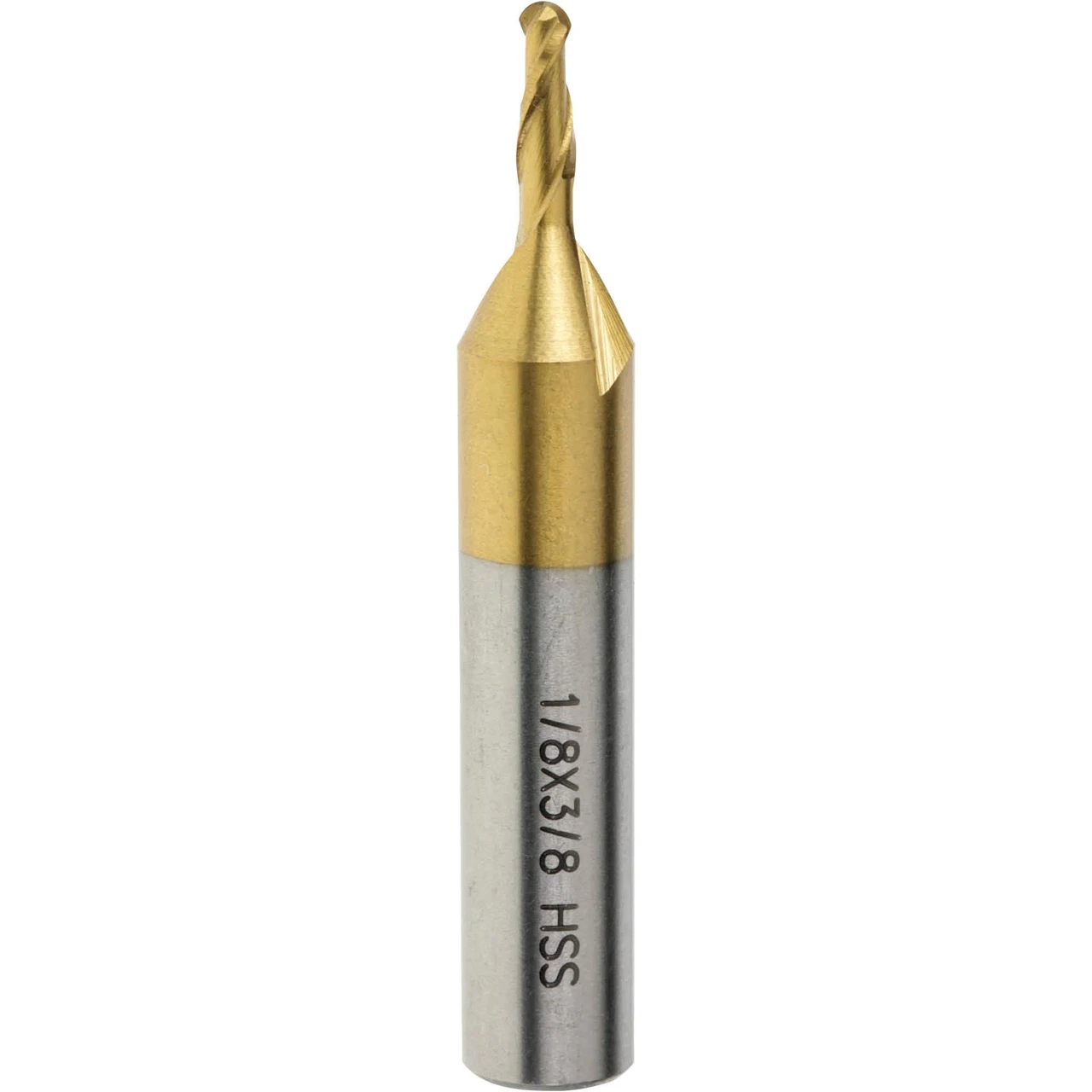 Grizzly Industrial TiN Coated 2-Flute Ball End Mills