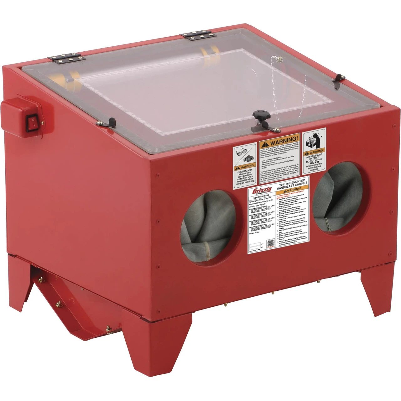 Grizzly Industrial Top Load Sand Blasting Cabinet (T27156)