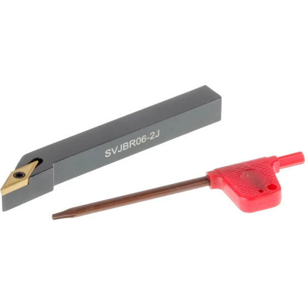 Grizzly Industrial Turning/Profiling Toolholder SVJBR, 3-Deg. Cutting Angle, RH (T10849, T10850, T10851)