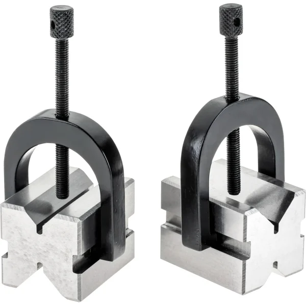 Grizzly Industrial V-Block Pair with Clamps (H5608, H5610, H5611)