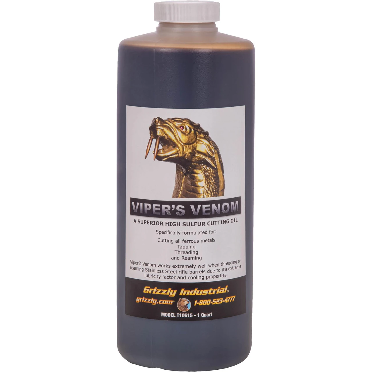 Grizzly Industrial Viper's Venom Cutting Oil (T10615, T10616)