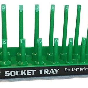 Hansen Global 1/4" Green Metric Socket Holder (1404)