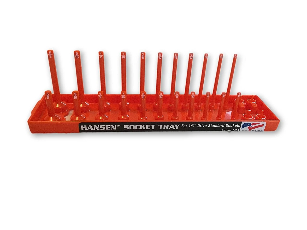 Hansen Global 1/4" Standard Orange Socket Holder (1405)
