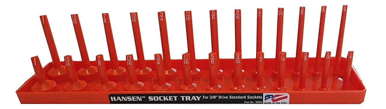 Hansen Global 3/8" Standard Orange Socket Holder (3805)