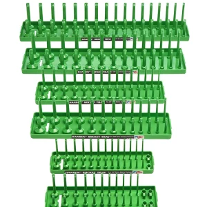 Hansen Global 92001 6pc Metric/SAE Socket Holder Set (92001)