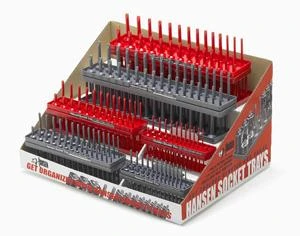 Hansen Global Red & Gray Socket Tray Display (9910)