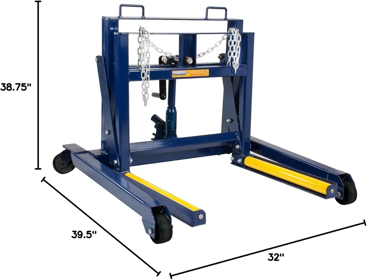 Hein-Werner Wheel Dolly - Blue, 3/4 Ton Capacity (HW93766) — product image 3