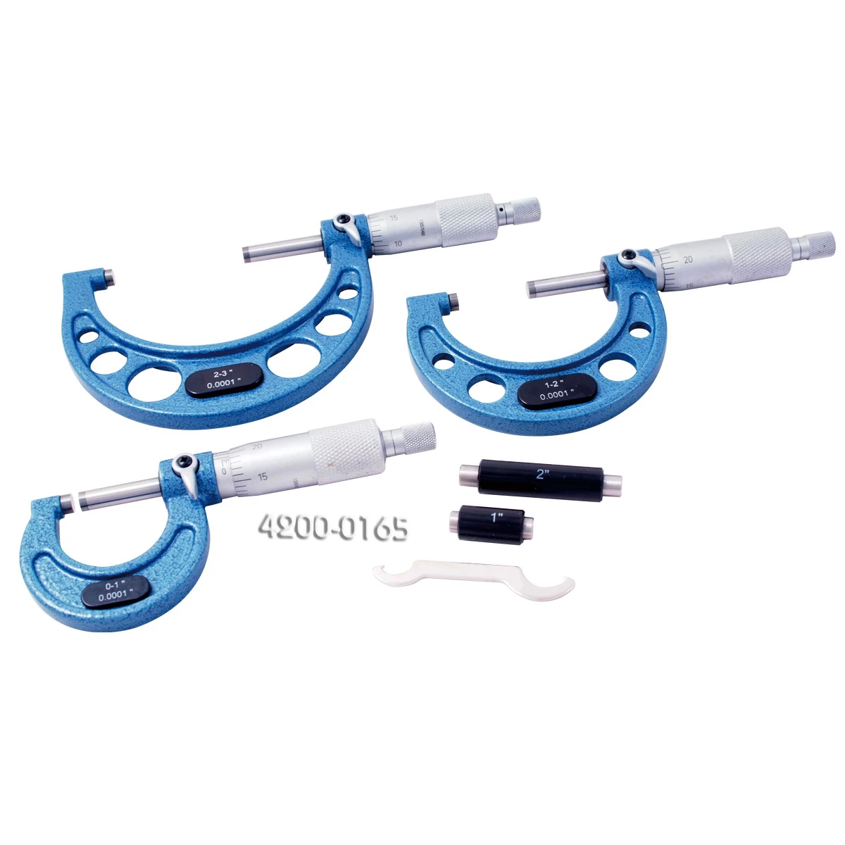 HHIP 0-3" 3 PIECE C-TYPE MICROMETER SET (4200-0165) — product image 2