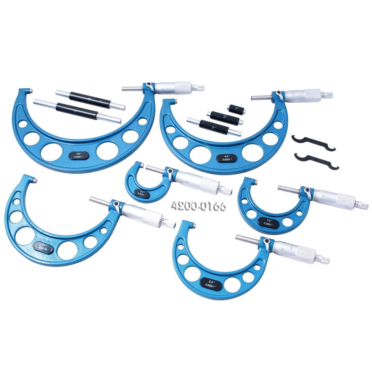 HHIP 0-6" 6 PIECE C-TYPE MICROMETER SET (4200-0166) — product image 2