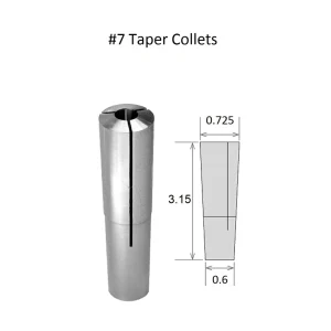 HHIP 1/4" BROWN & SHARPE #7 TAPER ROUND COLLET (3900-0973)