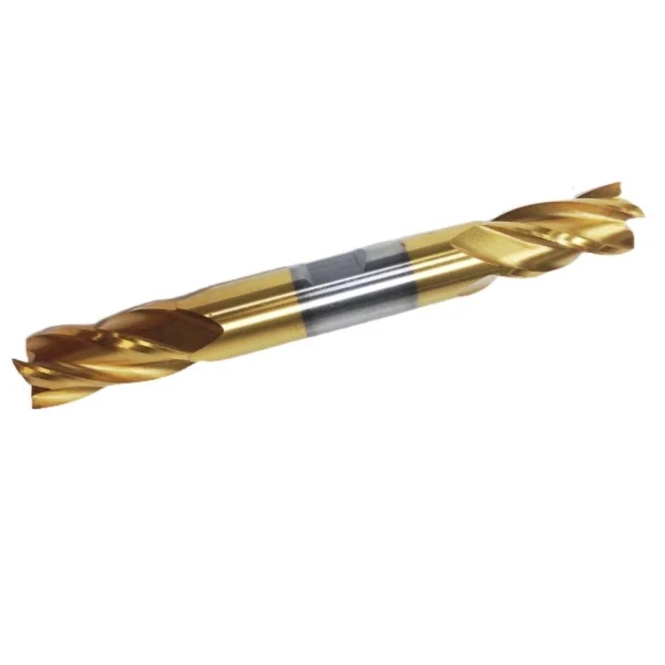 HHIP 1/4 X 3/8" 4 FLUTE TiN DOUBLE END CENTER CUT END MILL (5829-0250)
