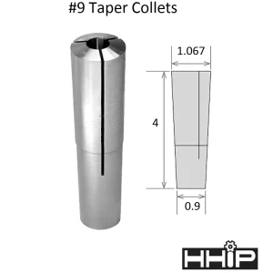 HHIP 1/8" BROWN & SHARPE #9 TAPER ROUND COLLET (3900-0989)