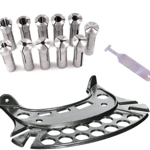 HHIP 11 PIECE R8 COLLET SET, T-SLOT CLEANER & COLLET & TOOL TRAY (9999-0044)