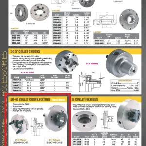 HHIP 125MM DIAMETER D1-4 ER-40 COLLET CHUCK (3901-5042)
