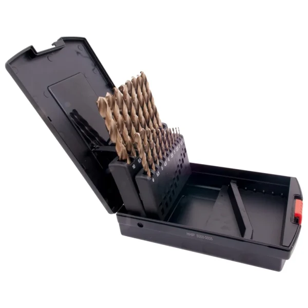 HHIP 19 PIECE 1-10MM X .5MM 135 DEGREE POINT COBALT DRILL SET (5000-0005)