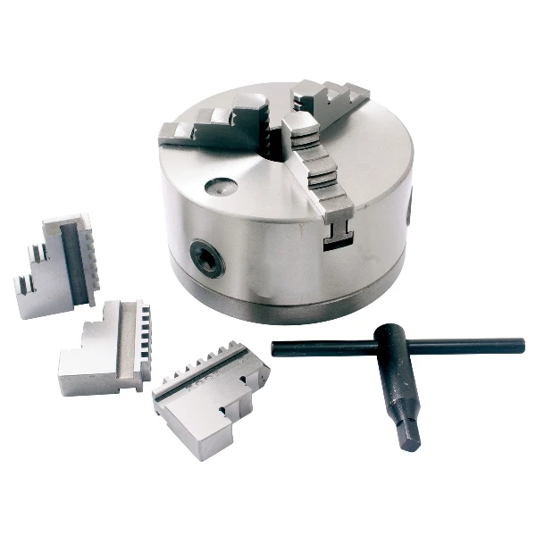HHIP 2-1/4"-8 THREAD MOUNT 6" 3-JAW SELF-CENTERING LATHE CHUCK (3900-4724)