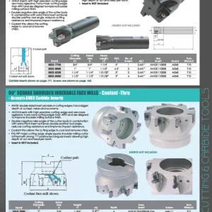 HHIP 2" 90 DEGREE R8 INDEXABLE END/FACE MILL(5822-4000)