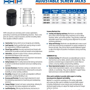 HHIP 23-30MM ADJUSTABLE SCREW JACK (3901-0076)