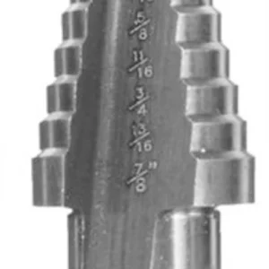 HHIP 3/16-7/8" HIGH SPEED STEEL STEP DRILL WITH 12 STEPS (5000-0016)
