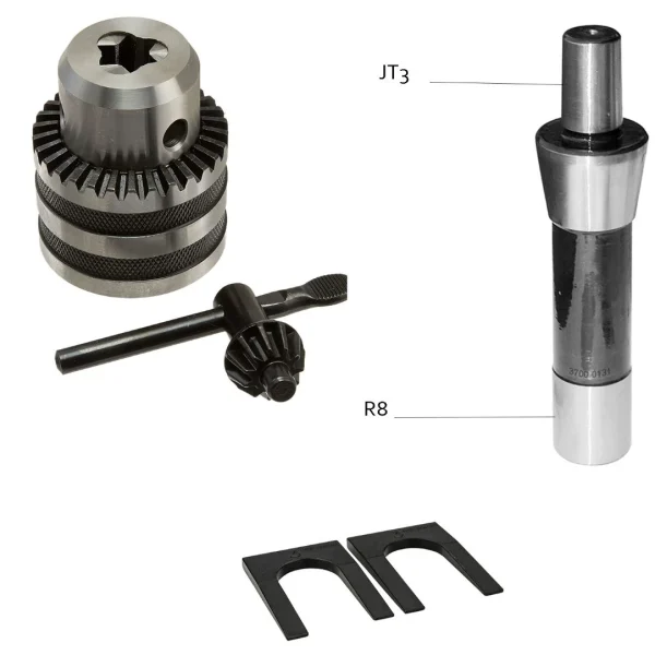 HHIP 3/4" JT3 DRILL CHUCK WITH KEY,R8 ARBOR & JT3 CHUCK WEDGES (9999-0027)
