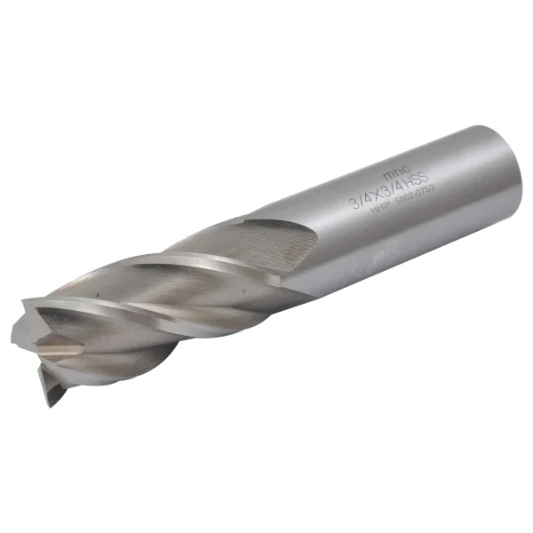 HHIP 3/4 X 3/4" 4 FLUTE HIGH SPEED STEEL SINGLE END CENTER CUT END MILL (5802-0753)