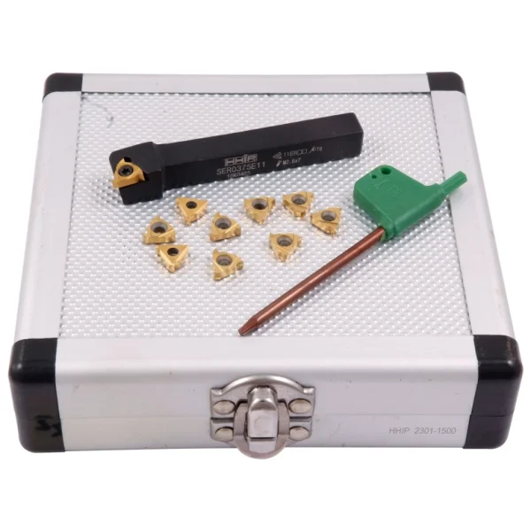HHIP 3/8" EXTERNAL INDEXABLE THREADING TOOL HOLDER & INSERT KIT (2301-1500)
