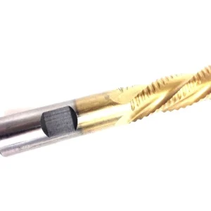 HHIP 3/8 X 3/8 X 2-1/2" 4 FLUTE TiN COATED M42 COBALT ROUGHING END MILL (8002-6721)