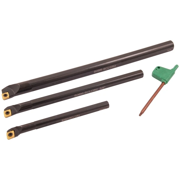 HHIP 3 PIECE (5/16-3/8 & 1/2") SCLCR INDEXABLE BORING BAR SET (1001-0020)