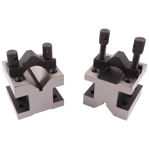 HHIP 4-1/8 L X 4-1/8 W X 3-1/16 H PRECISION V-BLOCK & CLAMP SET (3402-0003)