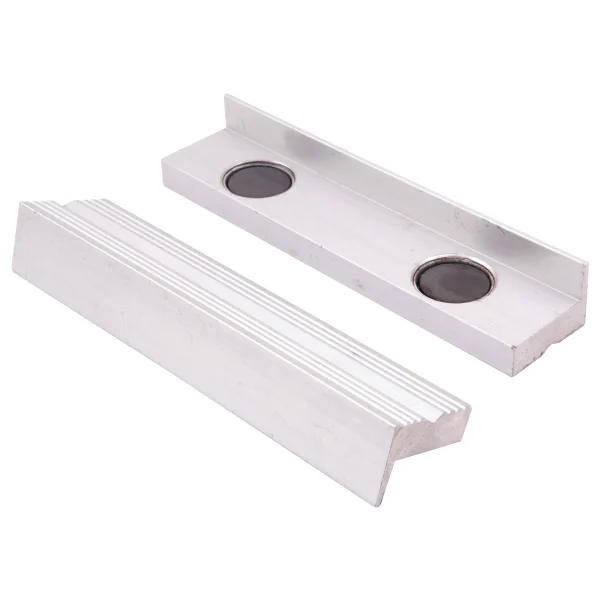 HHIP 4" X 1" ALUMINUM SOFT VISE JAWS WITH MAGNET (3900-2145)