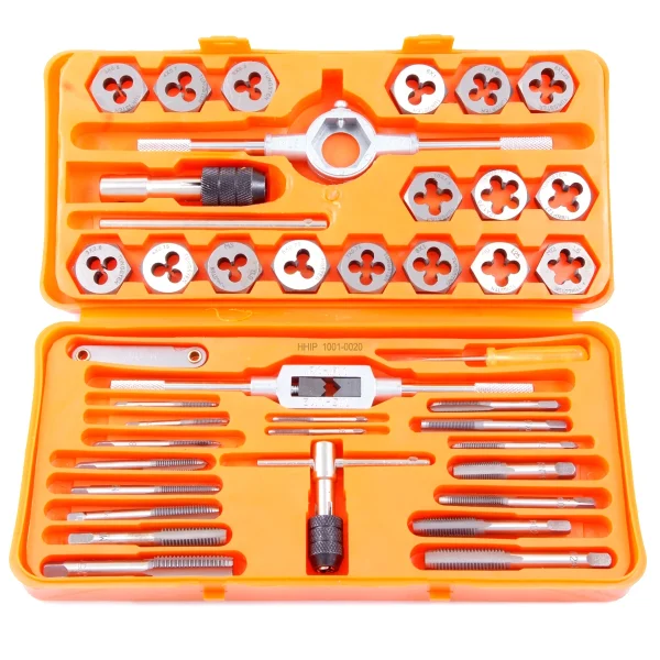 HHIP 41 PIECE 3MM-12MM TAP & DIE SET WITH HEXAGON SHAPED DIES (1011-0005)
