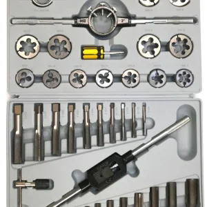 HHIP 45 PIECE 6-24MM HEAT TREATED ALLOY STEEL TAP & DIE SET (1011-0002)