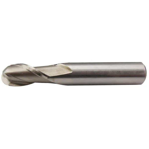 HHIP 5/8 X 5/8" 2 FLUTE HIGH SPEED STEEL SINGLE END BALL END MILL (5841-0625)