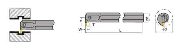 HHIP 5/8 X 5" RIGHT HAND S10K-MGIVR/L2 INTERNAL GROOVING TOOL HOLDER (2208-0625)