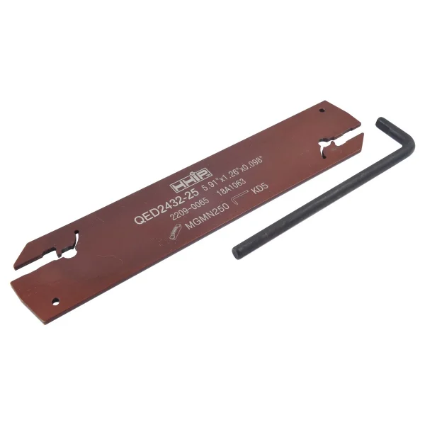 HHIP 5.91 X 1.26 X 0.098" RIGHT HAND EXTERNAL CUT-OFF & GROOVING BLADE (2209-0065)