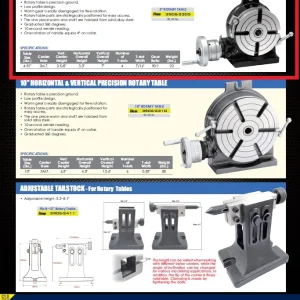 HHIP 5" HORIZONTAL/VERTICAL ROTARY TABLE (3906-2305)