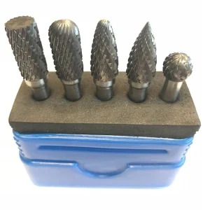 HHIP 5 PIECE 1/4" SHANK DOUBLE CUT CARBIDE BURR SET (3000-0005)