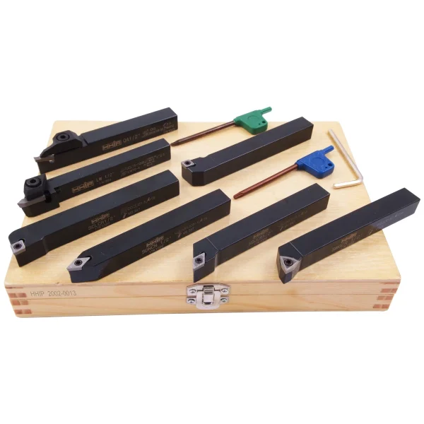HHIP 7 PIECE 1/2" INDEXABLE CUT OFF & TURNING TOOL SET (2002-0013)