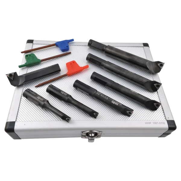 HHIP 7 PIECE 1/2" ROUND SHANK INDEXABLE BORING BAR SET (1001-0705)