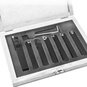 HHIP 7 PIECE 1/4" INDEXABLE CUT OFF & TURNING TOOL SET (2002-0010)