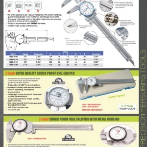 HHIP 8" ECONOMY DIAL CALIPER (4100-0021)