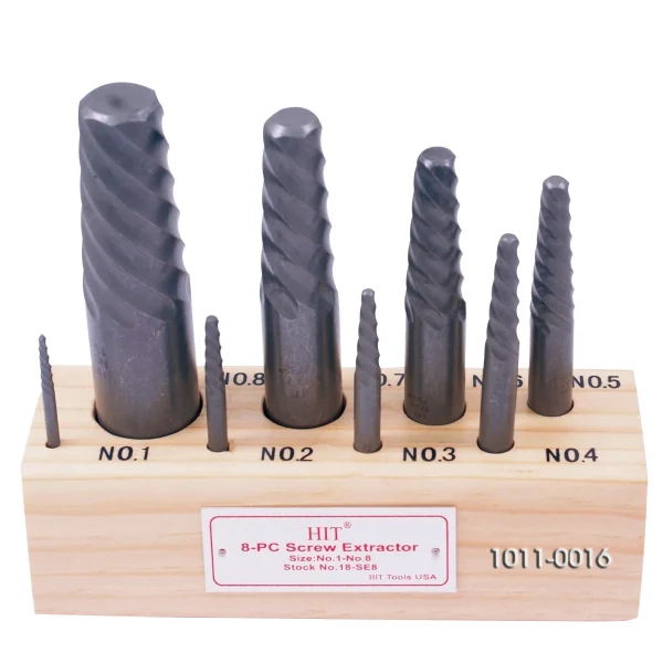 HHIP 8 PIECE USA MADE SCREW EXTRACTOR SET (1011-0016)