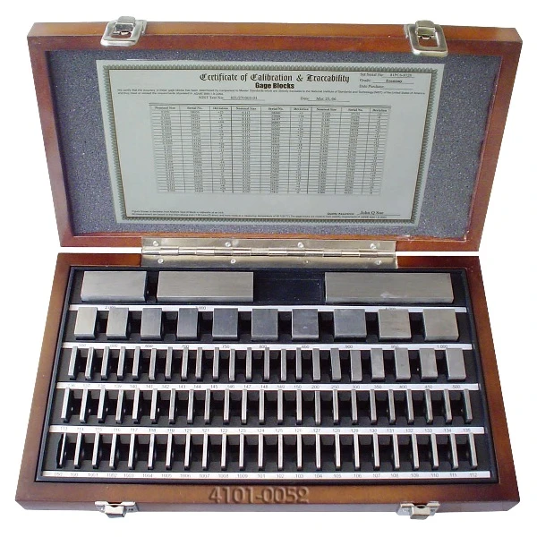 HHIP 81 PIECE GRADE AS-2/B SQUARE STEEL GAGE BLOCK SET (4101-0052)