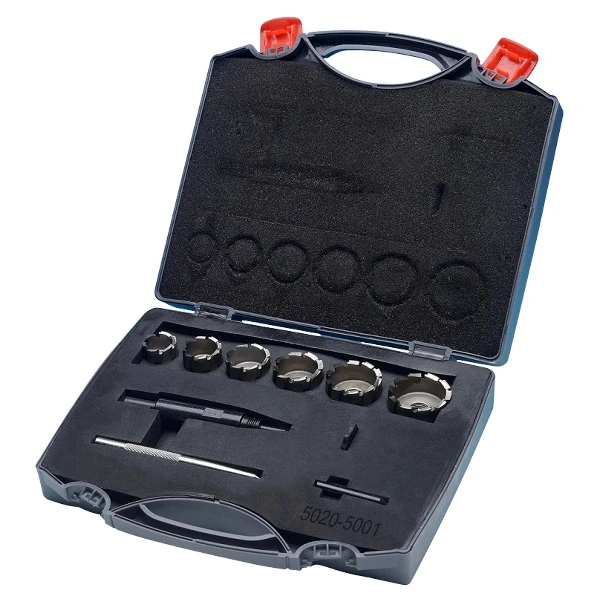 HHIP 9 PIECE 7/8~1-1/2" HIGH SPEED STEEL ANNULAR CUTTER SET (5020-5001)